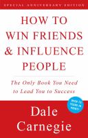 How to Win Friends & Influence People by Dale Carnegie cover