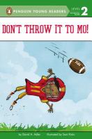 Don't Throw it to Mo by David A. Adler cover